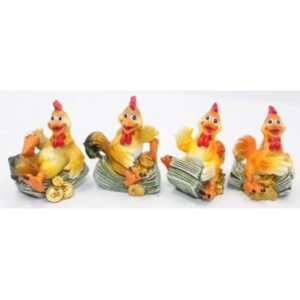 Фигурка декоративная Петушок, L3,4 W2,8 H4 см, 8 в.