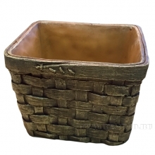 Кашпо декоративное (Кузовок квадратный (без салф.) L15,5W15,5H11 см)