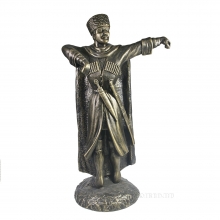 Фигура декоративная Джигит (бронза)L19W23H45 см