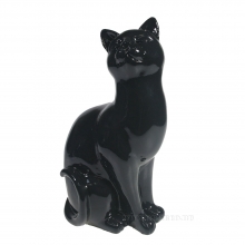 Фигура декоративная Кошка (черный)   L12W9H21.5