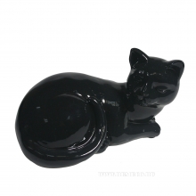 Фигура декоративная Кошка  (черный) L17W11H10.5