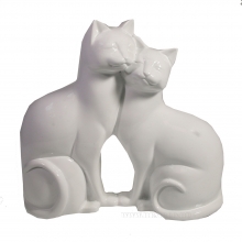 Фигура декоративная Кошки (белые) L19,5W7,5Н18,5см