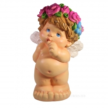 Фигура декоративная Ангел стоит (акрил) L21.5W18.5H33см