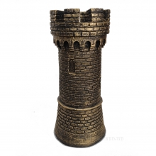 Подставка под ершик Башня (бронза) L15W15H32