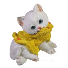 Копилка Котенок Буся (желтый) L10W13,5H14