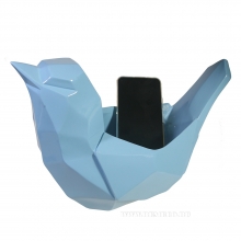 Изделие декоративное Подставка для мелочи Птичка (голубой) L33W16,5H21