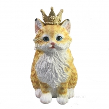 Фигура декоративная Кот Чарльз (рыжий) L10 W13 H17