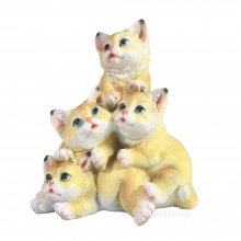 Фигура декоративная Котята (рыжий)L10W9H11
