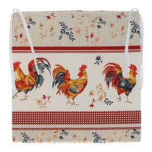 Подушка  на сиденье Петухи, 40*40см