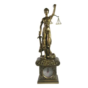 Композиция время Фемида (золото) L12W8,5H35 см