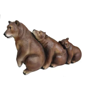 Фигура декоративная Три медведя (коричневый)